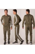 AGASALHO ADIDAS B2BAS 3S MASCULINO - Verde/branco AGASALHO ADIDAS B2BAS 3S MASCULINO - Verde/branco