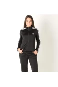 AGASALHO ADIDAS BACK 2 BASICS 3 STRIPES FEMININO - Preto/branco AGASALHO ADIDAS BACK 2 BASICS 3 STRIPES FEMININO - Preto/branco