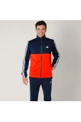 AGASALHO ADIDAS BACK 2 BASICS 3 STRIPES MASCULINO - Laranja/marinho