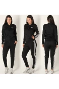 AGASALHO ADIDAS BACK 2 BASICS 3S FEMININO - Preto/branco AGASALHO ADIDAS BACK 2 BASICS 3S FEMININO - Preto/branco