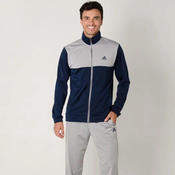 AGASALHO ADIDAS BACK 2 BASICS MASCULINO - Cinza/marinho