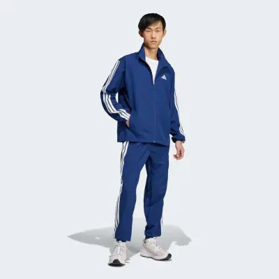 AGASALHO ADIDAS BASIC 3S MASCULINA - Azul/branco