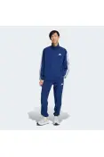 AGASALHO ADIDAS BASIC 3S MASCULINA - Azul/branco AGASALHO ADIDAS BASIC 3S MASCULINA - Azul/branco