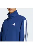 AGASALHO ADIDAS BASIC 3S MASCULINA - Azul/branco AGASALHO ADIDAS BASIC 3S MASCULINA - Azul/branco