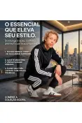 AGASALHO ADIDAS BASIC 3S TRICOT TRACK MASCULINO - Preto/branco AGASALHO ADIDAS BASIC 3S TRICOT TRACK MASCULINO - Preto/branco