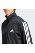AGASALHO ADIDAS BASIC 3S TRICOT TRACK MASCULINO - Preto/branco
