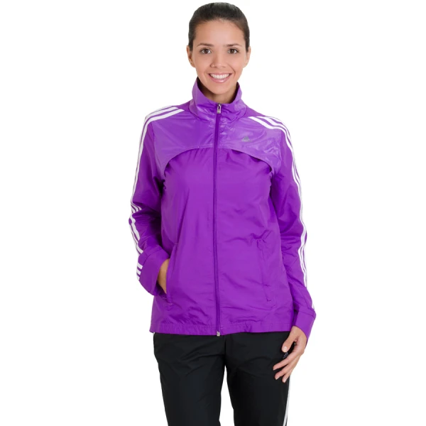 AGASALHO ADIDAS COOL TRAINING WOV FEMININO - Roxo/preto