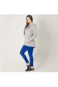 AGASALHO ADIDAS PES HOODY TIGHT FEMININO - Cinza/azul