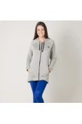 AGASALHO ADIDAS PES HOODY TIGHT FEMININO - Cinza/azul