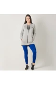 AGASALHO ADIDAS PES HOODY TIGHT FEMININO - Cinza/azul