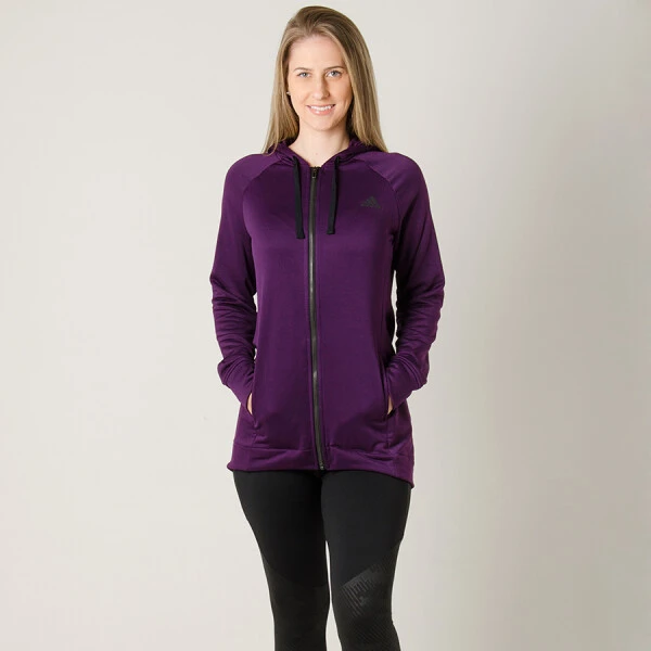 AGASALHO ADIDAS PES HOODY TIGHT FEMININO - Roxo/preto