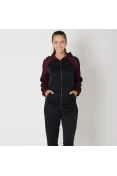 AGASALHO ADIDAS RE FOCUS FEMININO - Preto/bordo AGASALHO ADIDAS RE FOCUS FEMININO - Preto/bordo