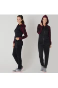 AGASALHO ADIDAS RE FOCUS FEMININO - Preto/bordo AGASALHO ADIDAS RE FOCUS FEMININO - Preto/bordo