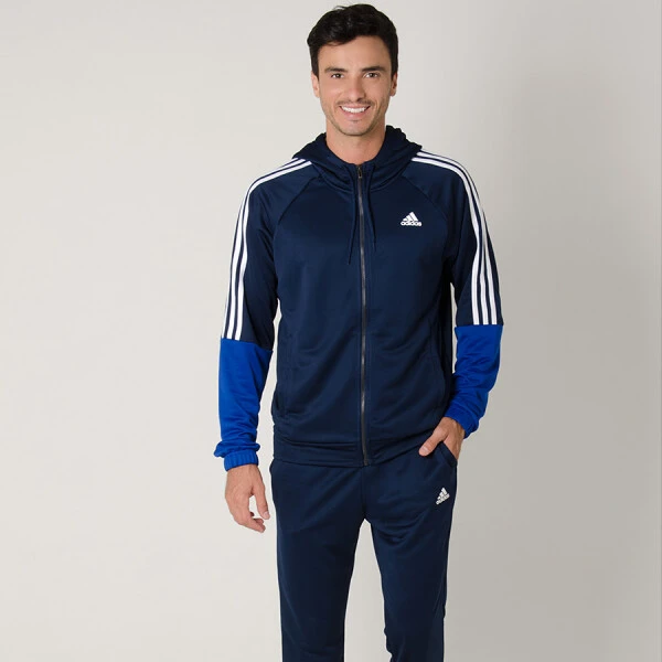AGASALHO ADIDAS RE-FOCUS MASCULINO - Marinho/branco