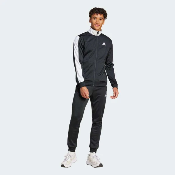 AGASALHO ADIDAS SPORTSWEAR BASIC TRICOT MASCULINO - Preto/branco