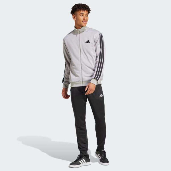 AGASALHO ADIDAS TRACKSUITS 3S MASC - Cinza/preto