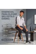 AGASALHO ADIDAS TRACKSUITS 3S MASC - Cinza/preto AGASALHO ADIDAS TRACKSUITS 3S MASC - Cinza/preto
