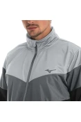 AGASALHO DE TREINO MIZUNO NEW ROOT MASCULINO - Cinza/preto AGASALHO DE TREINO MIZUNO NEW ROOT MASCULINO - Cinza/preto