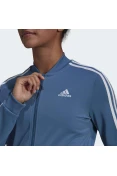 AGASALHO ESSENTIALS 3-STRIPES ADIDAS FEMININO - Azul/marinho AGASALHO ESSENTIALS 3-STRIPES ADIDAS FEMININO - Azul/marinho
