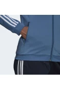 AGASALHO ESSENTIALS 3-STRIPES ADIDAS FEMININO - Azul/marinho AGASALHO ESSENTIALS 3-STRIPES ADIDAS FEMININO - Azul/marinho