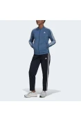 AGASALHO ESSENTIALS 3-STRIPES ADIDAS FEMININO - Azul/marinho AGASALHO ESSENTIALS 3-STRIPES ADIDAS FEMININO - Azul/marinho