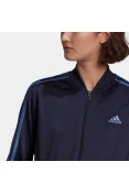 AGASALHO ESSENTIALS 3-STRIPES ADIDAS FEMININO - Marinho/azul AGASALHO ESSENTIALS 3-STRIPES ADIDAS FEMININO - Marinho/azul