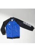 AGASALHO INFANTIL SHINY DA ADIDAS - Azul/preto AGASALHO INFANTIL SHINY DA ADIDAS - Azul/preto