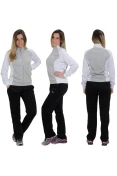 AGASALHO MIZUNO ASAKA FEMININO - Cinza/preto AGASALHO MIZUNO ASAKA FEMININO - Cinza/preto