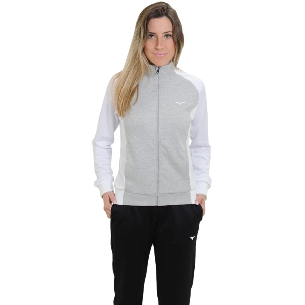 AGASALHO MIZUNO ASAKA FEMININO - Cinza/preto