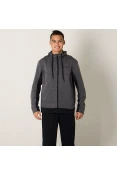 AGASALHO MIZUNO IRON MASCULINO - Grafite/marinho AGASALHO MIZUNO IRON MASCULINO - Grafite/marinho