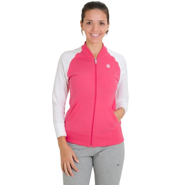 AGASALHO MOLETOM NIKE ATHLETIC FEMININO - Rosa/cinza