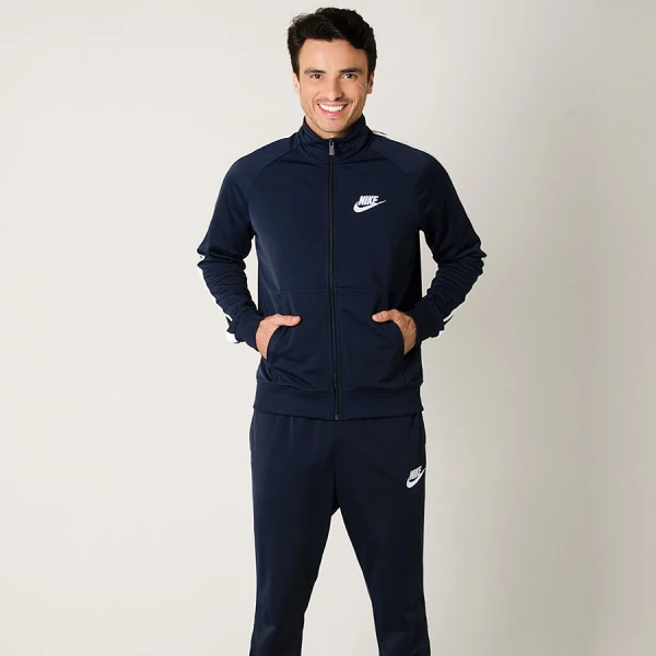AGASALHO NIKE CASUAL SPORTSWEAR TRACK SUIT MASCULINO - Marinho/branco