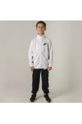 AGASALHO NIKE NSW TRACK SUIT PAC POLY INFANTIL - Branco/preto