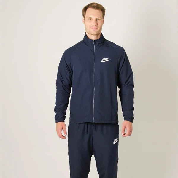 AGASALHO NIKE NSW TRK SUIT WVN BASIC MASCULINO - Marinho/branco
