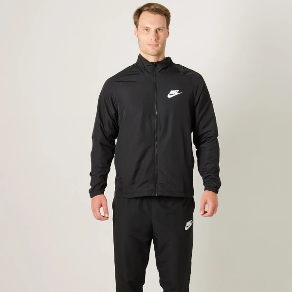 AGASALHO NIKE NSW TRK SUIT WVN BASIC MASCULINO - Preto/branco