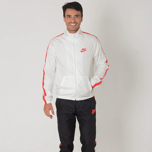 AGASALHO NIKE SPORTSWEAR TRACK SUIT MASCULINO - Branco/preto