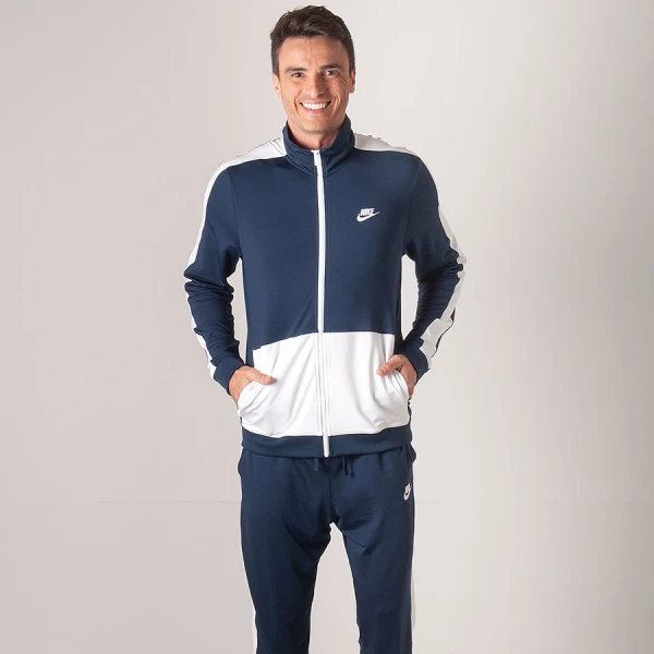 AGASALHO NIKE SPORTSWEAR TRACK SUIT PK MASCULINO - Marinho/branco
