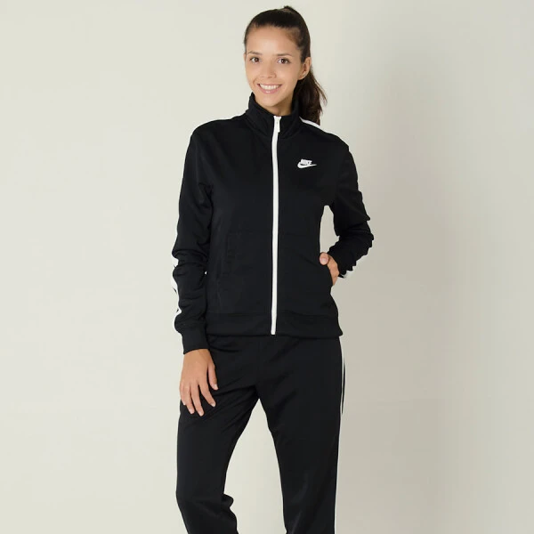 AGASALHO NIKE SPORTSWEAR TRAK SUIT FEMININO - Preto/branco