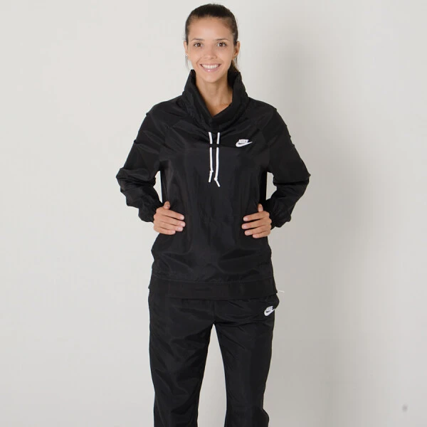 AGASALHO NIKE SPORTWEAR TRACK SUIT FEMININO - Preto/branco