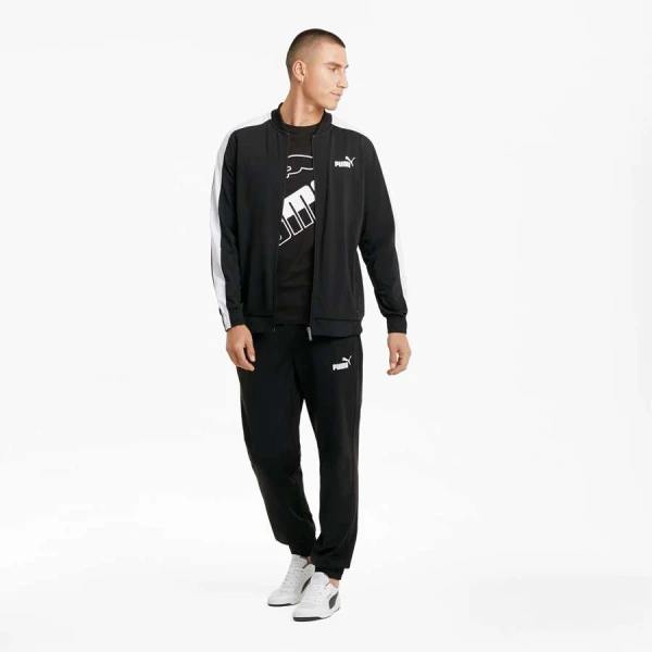AGASALHO PUMA BASEBALL TRICOT SUIT MASCULINO - Preto/branco
