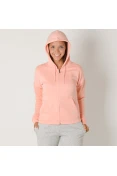 AGASALHO PUMA CLEAN SWEAT SUIT CL FEMININO - Salmao/cinza AGASALHO PUMA CLEAN SWEAT SUIT CL FEMININO - Salmao/cinza