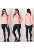 AGASALHO PUMA YOGA INSPIRED SUIT FEMININO - Salmao/marinho AGASALHO PUMA YOGA INSPIRED SUIT FEMININO - Salmao/marinho
