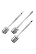 AGULHA POKER ROSQUEÁVEL COM 3 PCS - Prata AGULHA POKER ROSQUEÁVEL COM 3 PCS - Prata