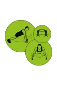 APOIO POKER FIXO DE BRAÇO FLEXIBILITY - Preto/verde