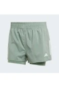 BERMUDA ADIDAS 2 EM 1 OWN THE RUN CLIMACOOL FEMININA - Verde BERMUDA ADIDAS 2 EM 1 OWN THE RUN CLIMACOOL FEMININA - Verde