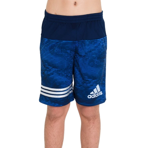 BERMUDA ADIDAS ALLOVER PRINT INFANTIL - Marinho/prata