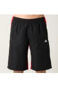BERMUDA ADIDAS COLOURBLOCK MASCULINA - Preto/vermelho