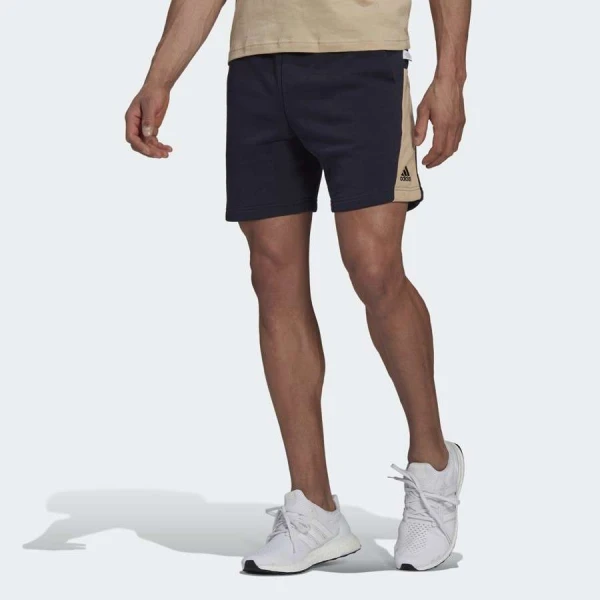 BERMUDA ADIDAS FUTURE ICON MASCULINA - Marinho/bege