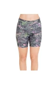BERMUDA LIVE ACTIVE FLEXAR ESTAMPADA FEMININA - Chumbo/verde BERMUDA LIVE ACTIVE FLEXAR ESTAMPADA FEMININA - Chumbo/verde