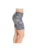 BERMUDA LIVE ACTIVE FLEXAR ESTAMPADA FEMININA - Chumbo/verde BERMUDA LIVE ACTIVE FLEXAR ESTAMPADA FEMININA - Chumbo/verde